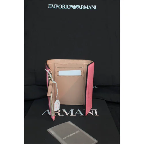 Portefeuille pliant à logo Emporio Armani