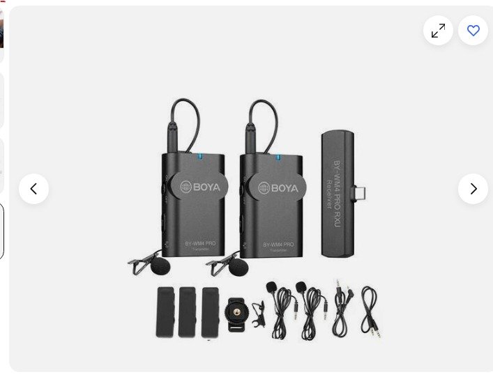 Microphone sans fil BOYA BY-WM4 PRO-K4 2.4GHz