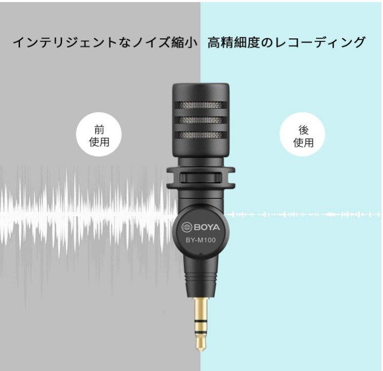 Microphone à condensateur miniature Boya BY-M100