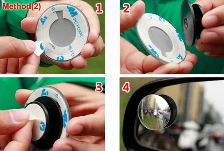 Rétroviseurs Additionnels│Lot de 3 paquets de 2 (6)│Angle Mort│Réglable│Voiture