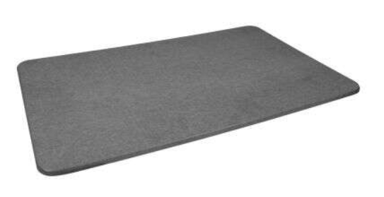 Tapis de bain│CORNAT│Terre de diatomées│Antidérapant & Absorbant│Gris