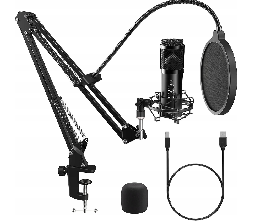 LifeBee NX4│Set microphone professionnel│ USB avec bar & support