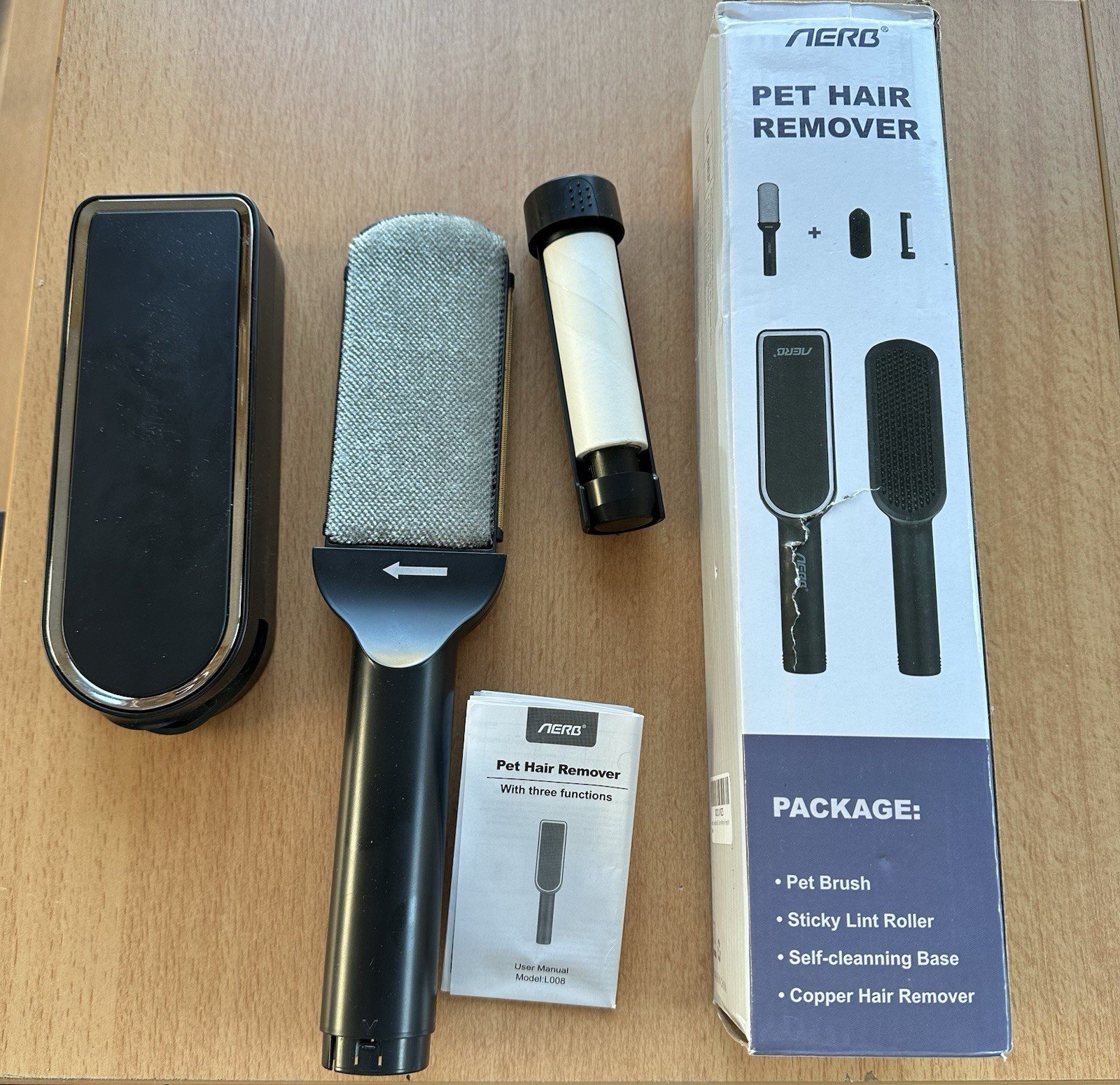 Brosse Anti-Poils Réutilisable pour Animaux – Nettoyage Vêtements Canapé Maison