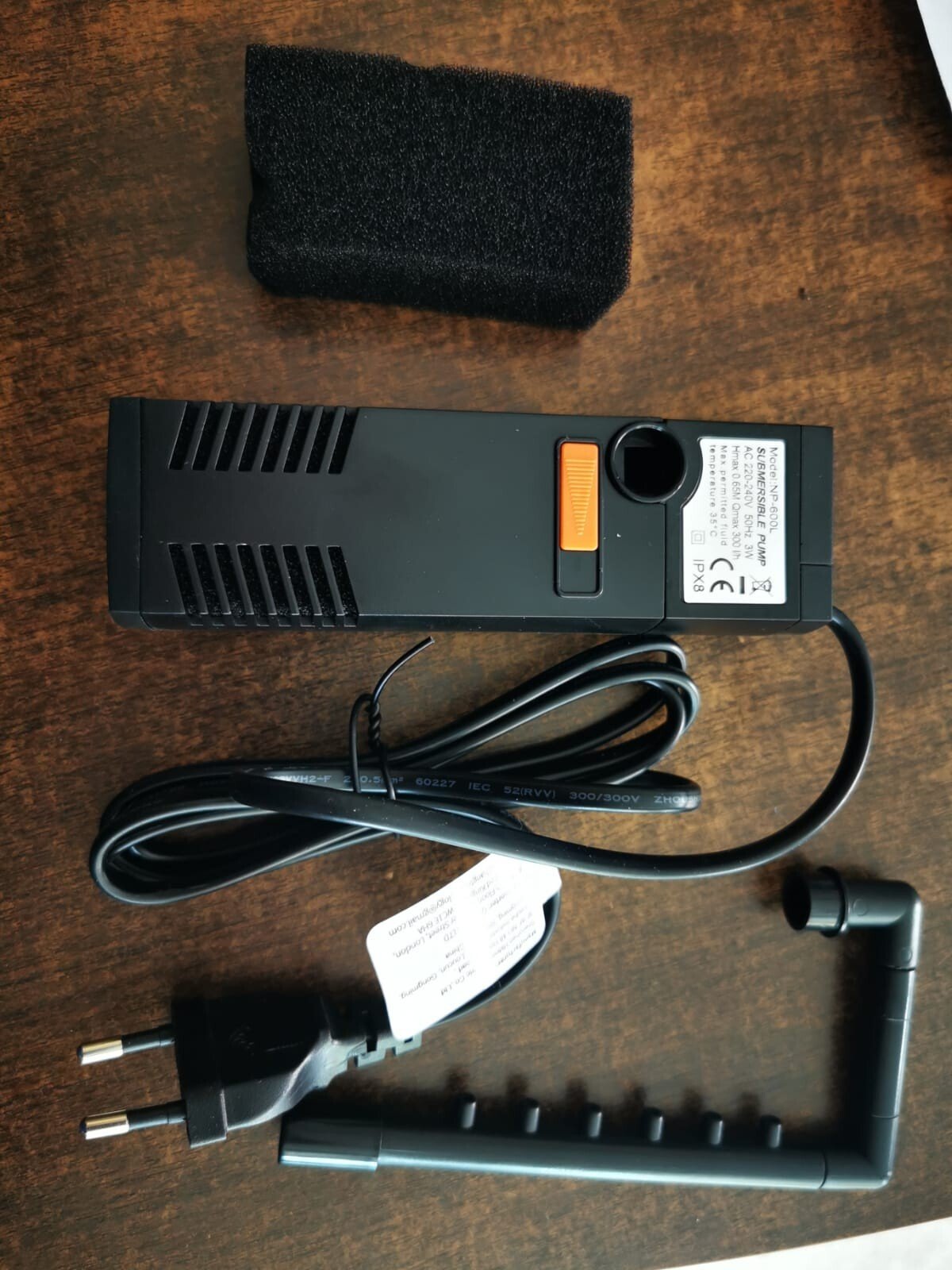 Filtre d’aquarium| modèle NP |600 L / 300L/H