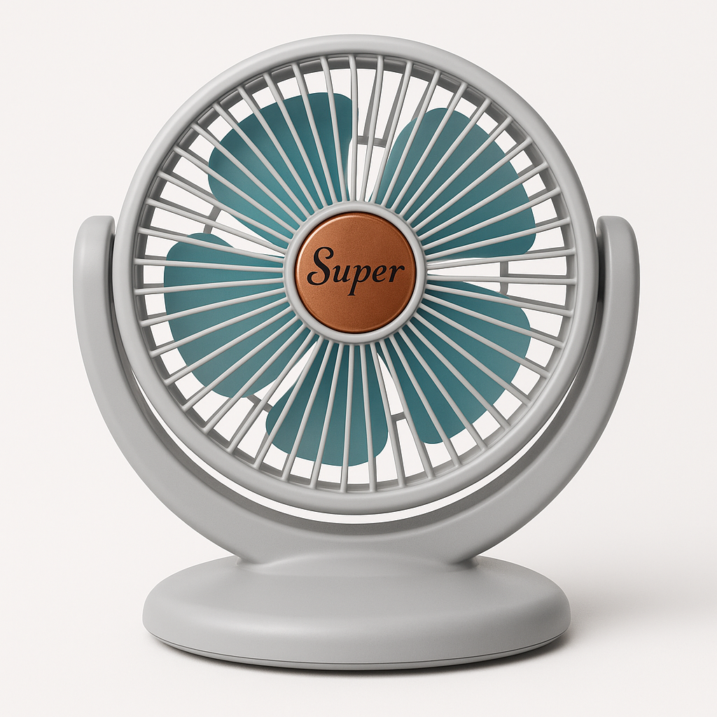 Ventilateur de Bureau│USB │Rechargeable│Batterie Li-ion