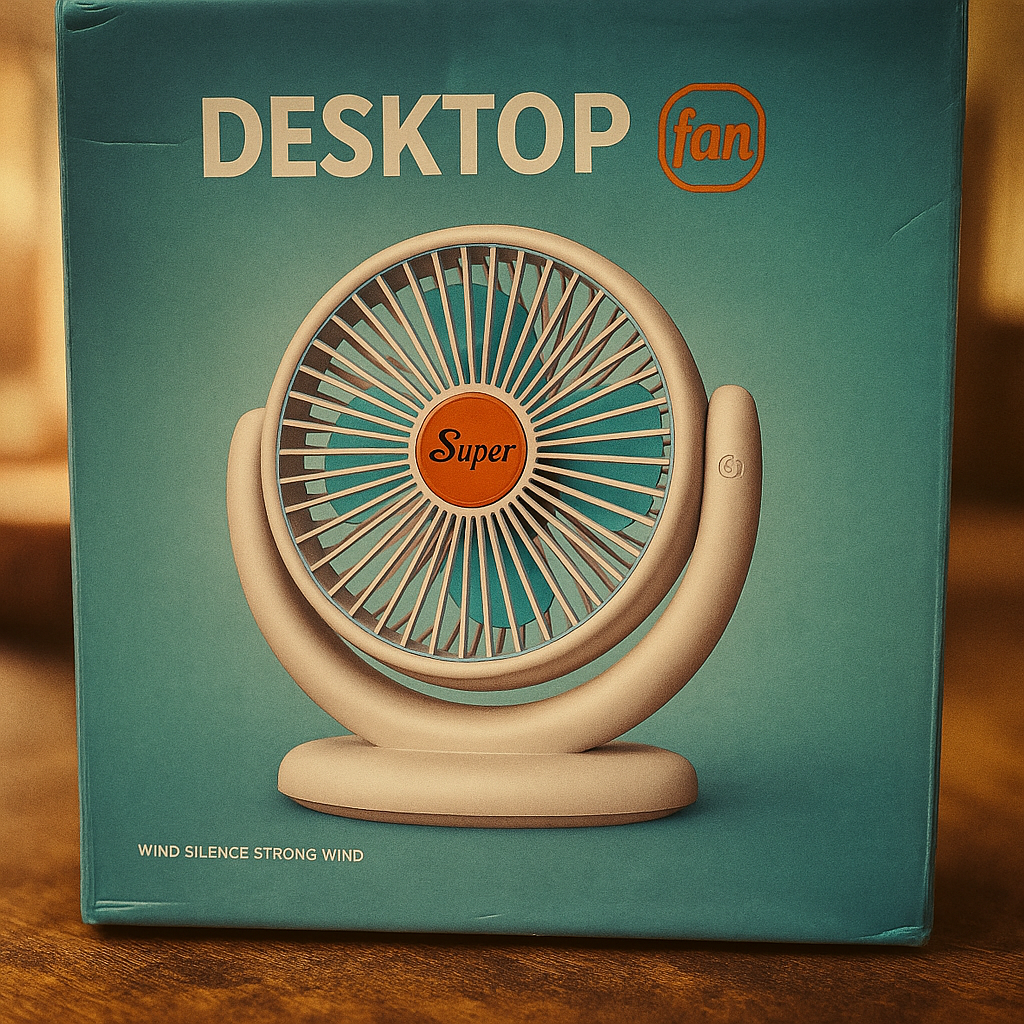 Ventilateur de Bureau│USB │Rechargeable│Batterie Li-ion