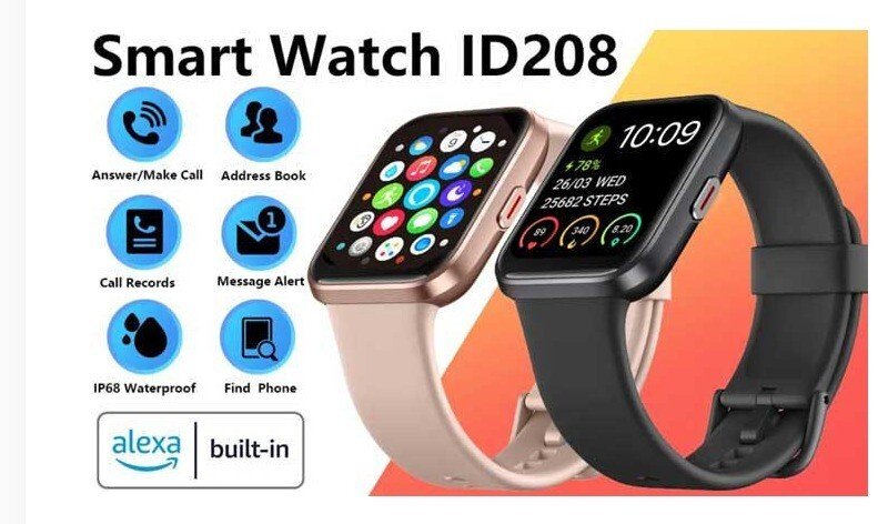 Montre connectée｜ Appel bluetooth ｜ Alexa intégrée｜  ID208BT AEAC