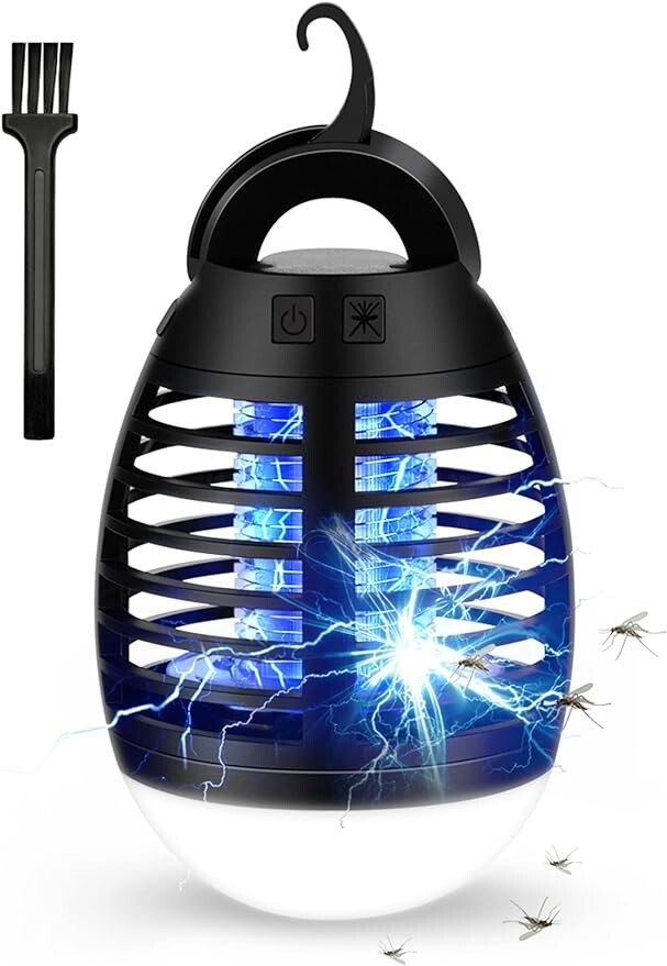 Lampe Anti Moustique｜Lampe de Camping｜2 en 1｜Tueur d&rsquo;Insectes Electrique｜Osaloe