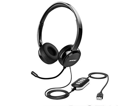 Casque d’ordinateur｜Filaire｜USB｜Microphone｜pour ordinateur portable｜MPOW