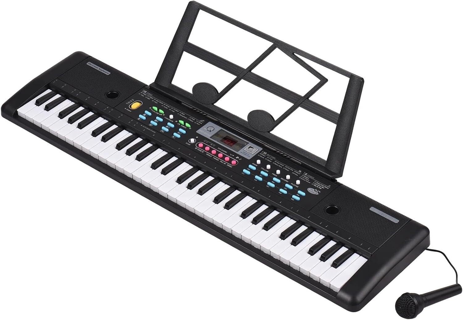 Piano Électrique|61 touches|Avec Microphone|Musique Numérique|Keyboard