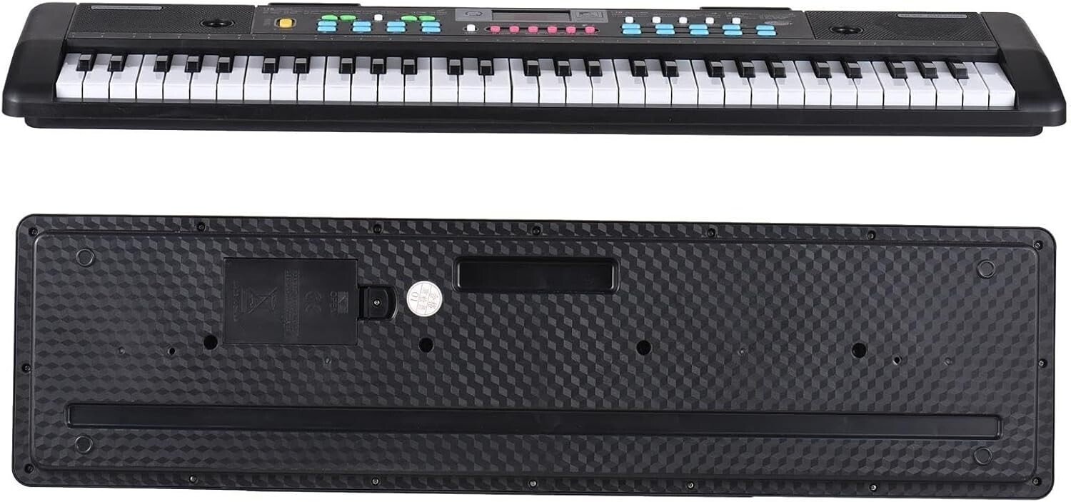 Piano Électrique|61 touches|Avec Microphone|Musique Numérique|Keyboard