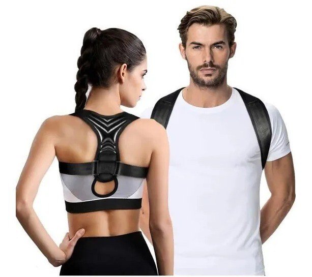 Correcteur de posture│ITHROUGH│Réglable│Confortable│Noir