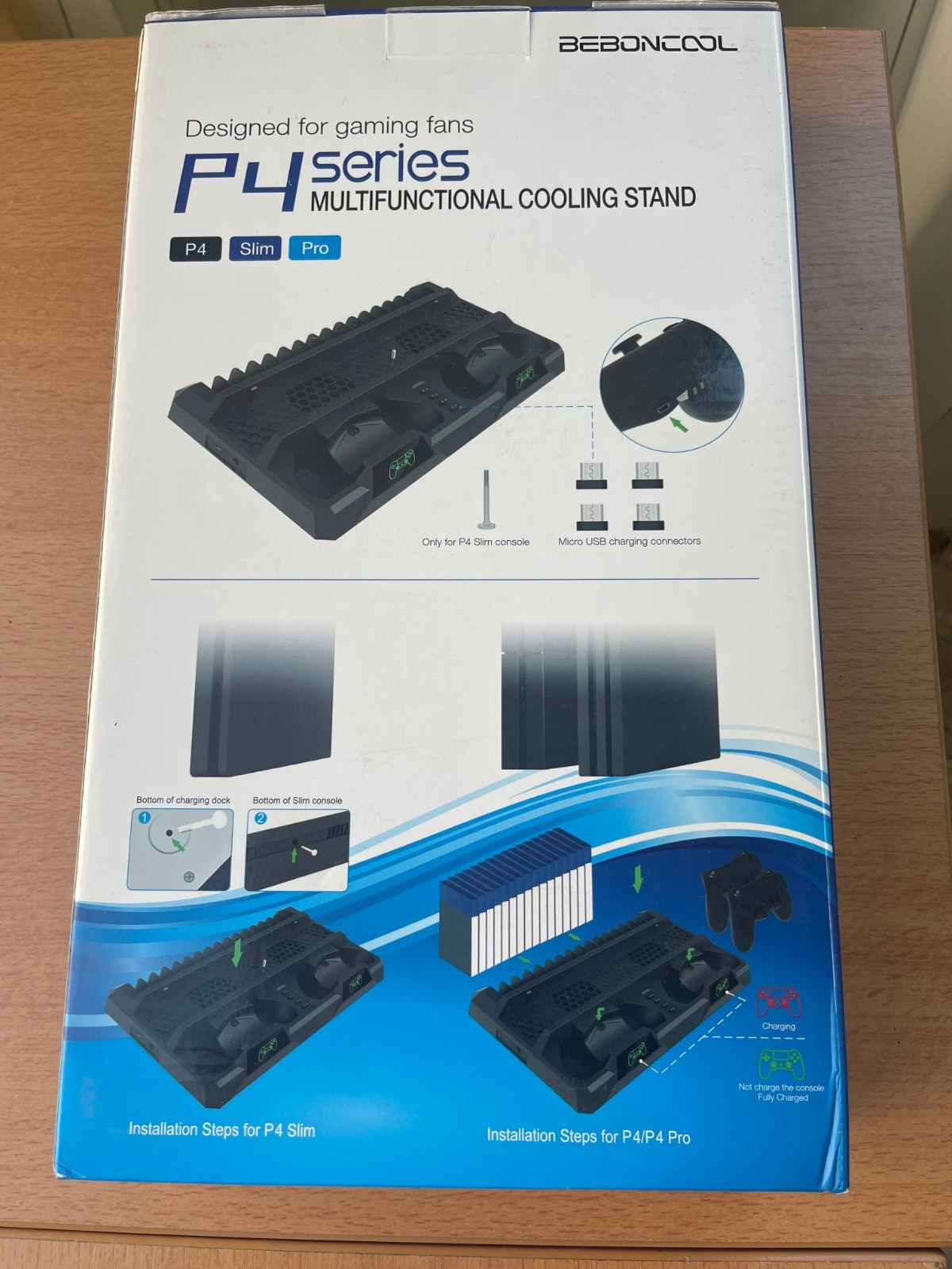 Support de refroidissement│Station de charge│Manettes Playstation 4│Série P4