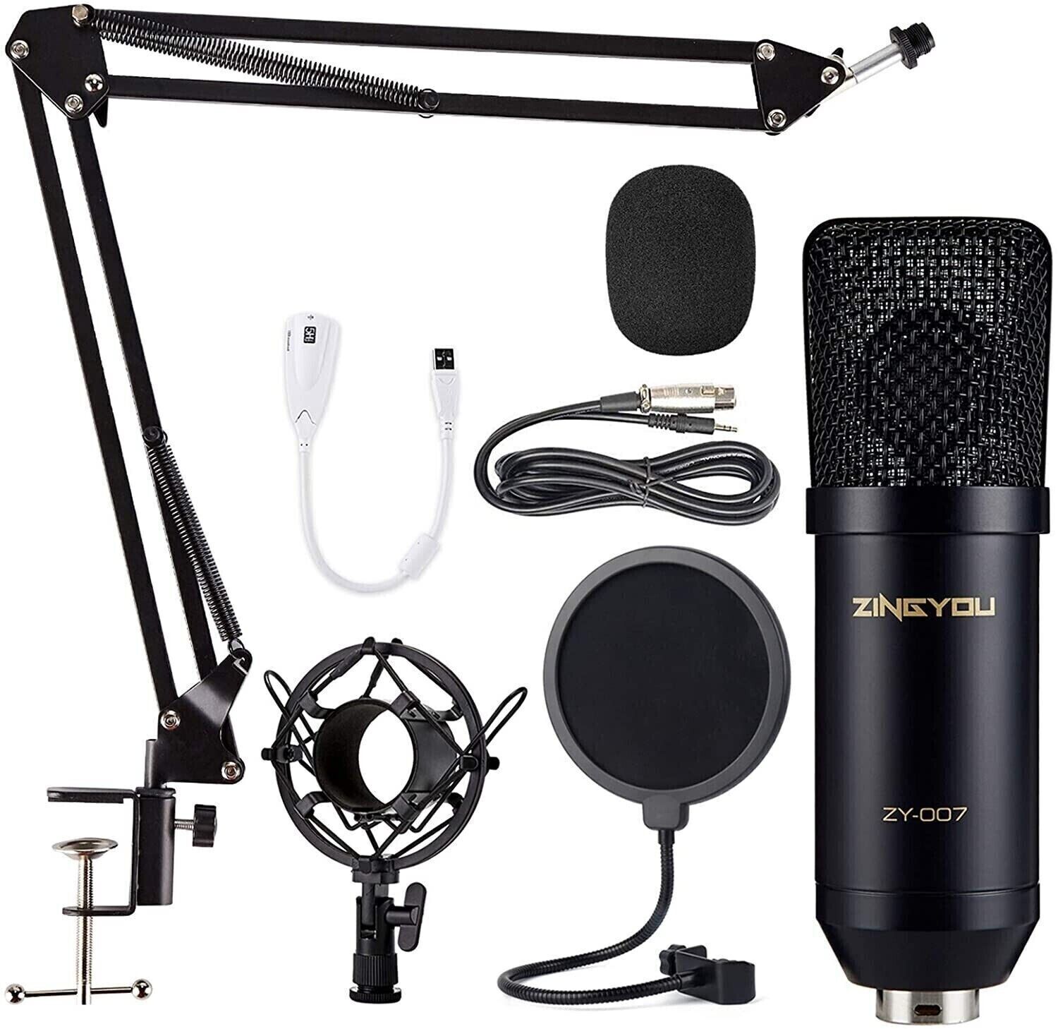 Microphone｜ à condensateur de studio｜ cardioïde professionnel｜  ZingYou ZY – 007