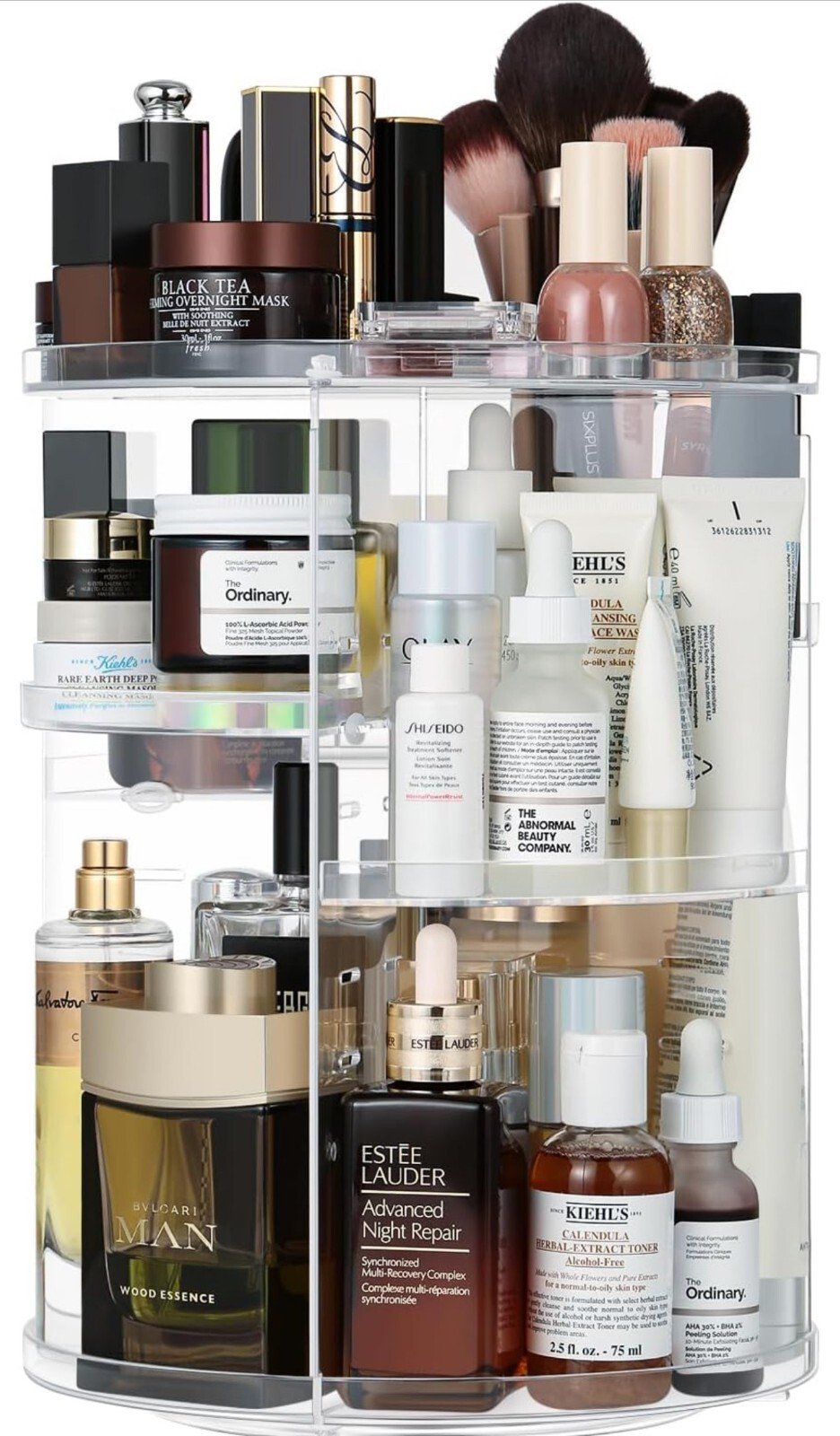 Organisateur de maquillage｜Rotatif à 360°｜Rangement｜Maquillage｜UZHNOE