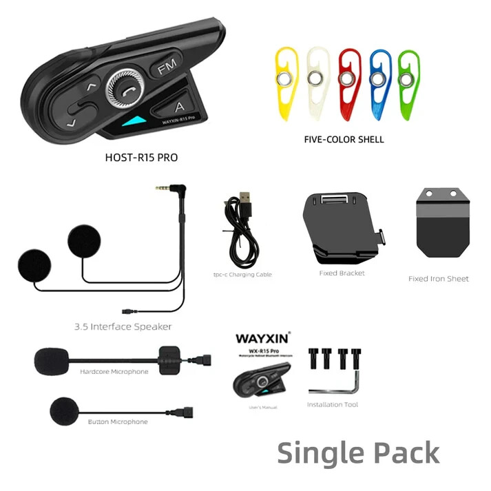 Oreillette pour casque de moto｜ appareil de communication｜ Wayxin ｜WX -R15 Pro