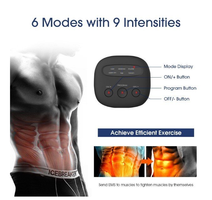Stimulateur musculaire EMS│Polyvalent│Ceinture électrostimulation│Bras│Jambes