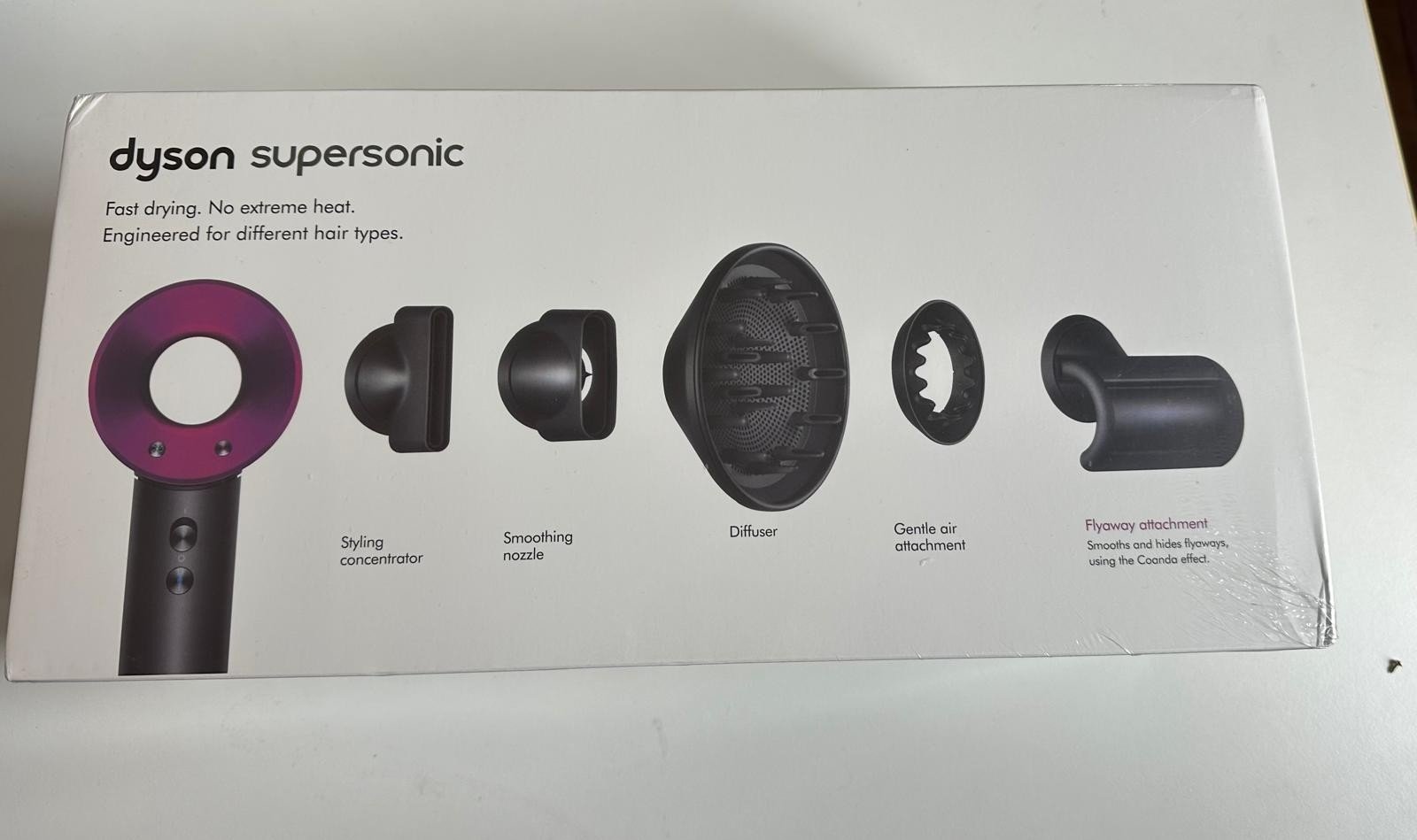 Dyson Supersonic HD08│Sèche-cheveux multifonction│Lisseur│Diffuseur│Fuchsia
