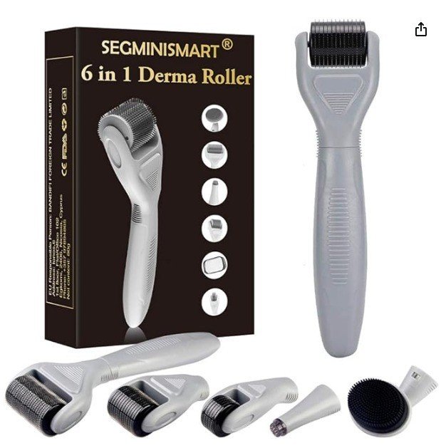 Derma roller │6 en 1 kit│ ,  rouleau │micro aiguilles │ régénération peau