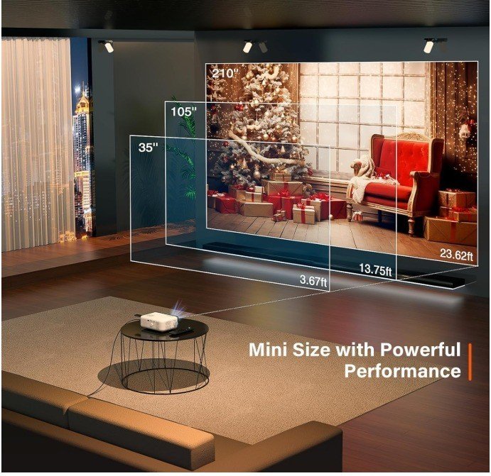 Projecteur Home cinéma │Voplls │N3 │Full Hd 1080 P │téléphone portable tablette