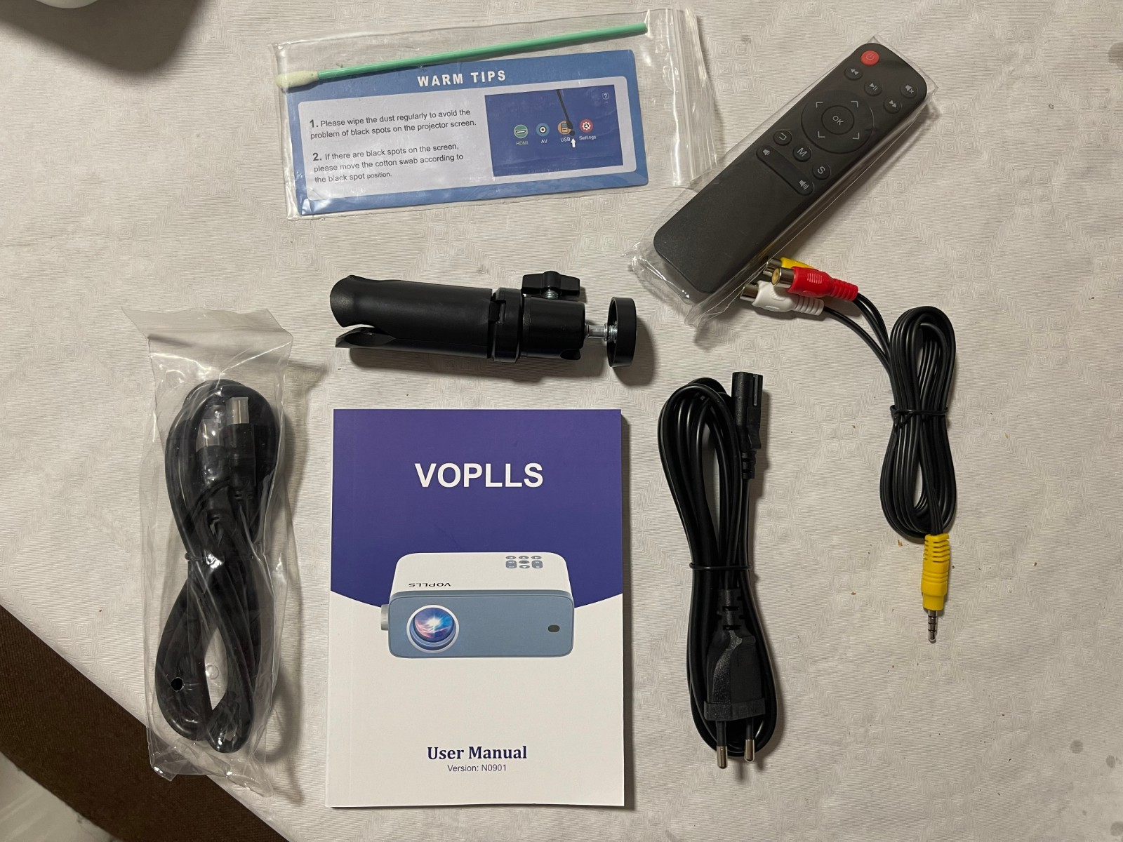 Projecteur Home cinéma │Voplls │N3 │Full Hd 1080 P │téléphone portable tablette