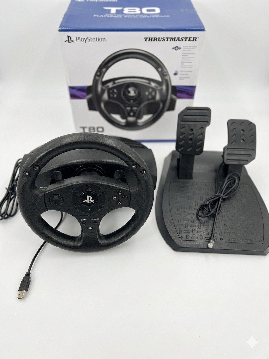 Thrustmaster T80 PS4/PS3 Volant + Pédales – Testé OK – Sans Base